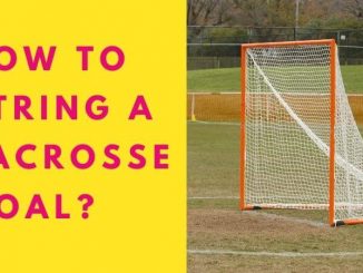 How to string a lacrosse goal